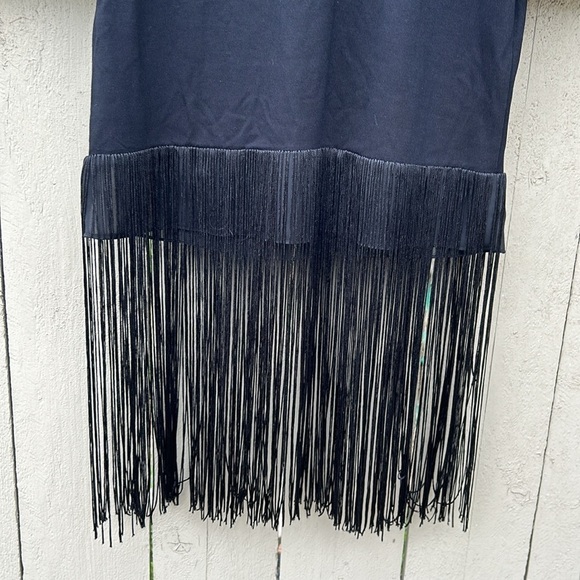 House of Harlow 1960 x Revolve Black Cuffed Fringed Shirt Rock Star XXS - Picture 6 of 7